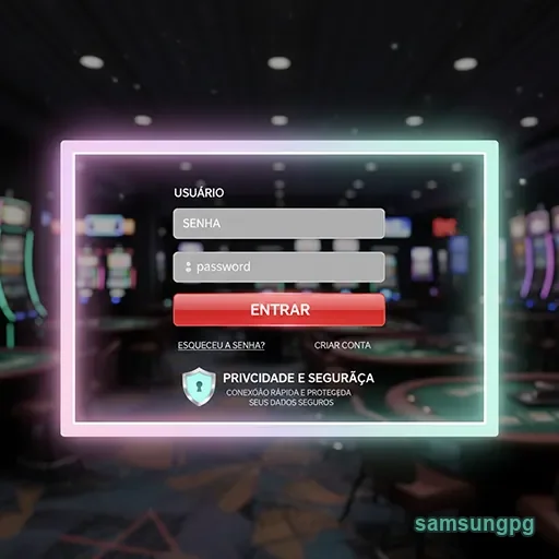Ilustração de Acesse o cassino online samsungpg com segurança e velocidade